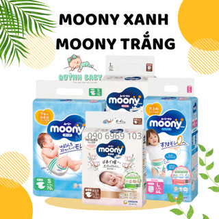 [MOONY XANH - MOONY NATURAL] TÃ DÁN/QUẦN MOONY NHẬT ĐỦ SIZE NB90/ S70/ M64/ L54/ XL44/ M58/ L44/ XL38/ XXL26
