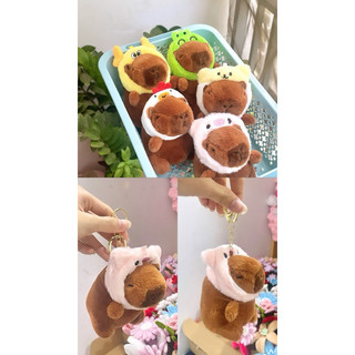 Móc khoá Capybara đội nón cute