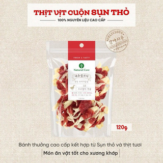 Thịt cuộn sụn thỏ natural core hàn quốc 140g cho chó