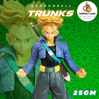 Mô hình Dragonball, Trunks Saiyan 25cm, có hộp, figure 7 Viên Ngọc Rồng, bàn làm việc (phụ kiện Hoàng Long)
