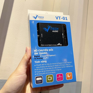 Bộ Chuyển Đổi Âm Thanh Optical Ra AV Vitech VT01. Tặng Dây Quang 1m