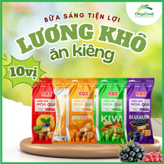 Lương Khô Ăn Kiêng Ăn Sáng [ÍT NGỌT] Nhiều Vị, Gạo Lứt, Yến Mạch SBT, Bữa Sáng Tiện Lợi, Healthy