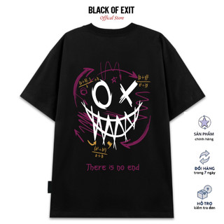 Áo thun unisex BLACK OF EXIT A+B phông tay lỡ nam nữ form rộng Local Brand