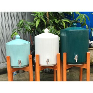 Bình nước sứ Bát Tràng 4 lít, 6 lít, 10 lít (giá chưa có chân gỗ)