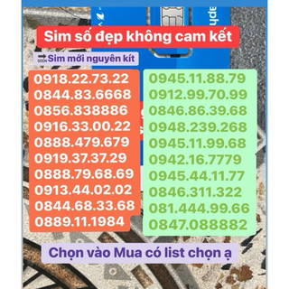 [ Được Kiểm Hàng ] Sim số đẹp Vinaphone siêu sale. Hổ trợ đăng kí chính chủ,Giao sim toàn quốc