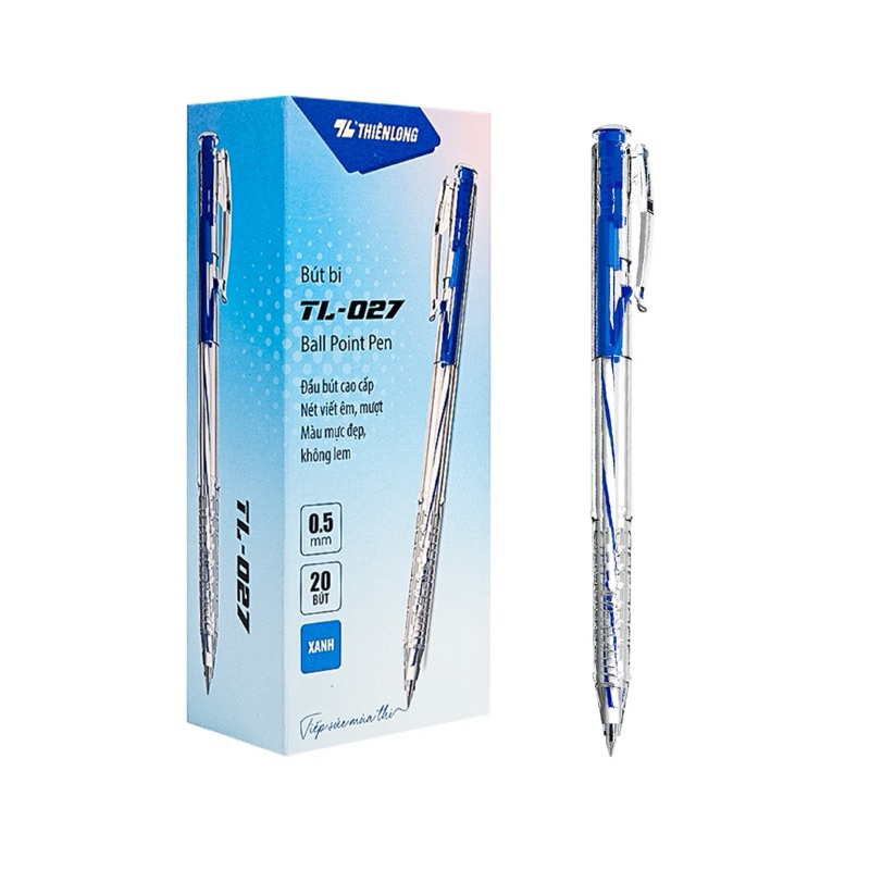 (Hộp 20 cây) Bút bi Thiên Long 0.5mm
