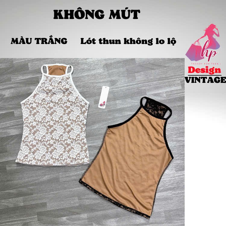 [XẢ KHO TẾT]Áo ba lỗ cổ yếm body ren hoa 2 lớp basic, áo kiểu tanktop nữ thiết kế tôn dáng sang chảnh mùa hè G913 | BigBuy360 - bigbuy360.vn