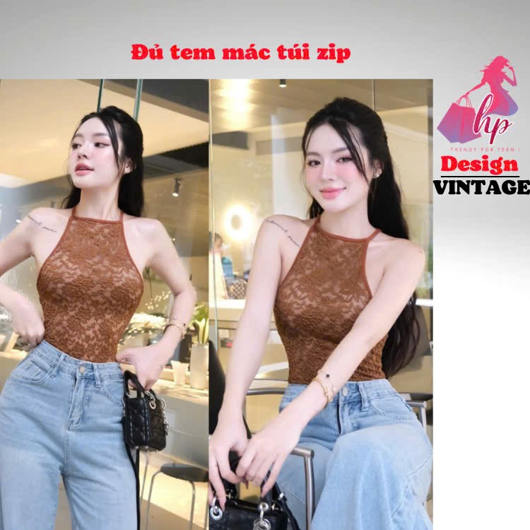 [XẢ KHO TẾT]Áo ba lỗ cổ yếm body ren hoa 2 lớp basic, áo kiểu tanktop nữ thiết kế tôn dáng sang chảnh mùa hè G913 | BigBuy360 - bigbuy360.vn