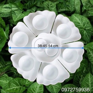 Bộ bát đĩa hoa mặt trời ĐK45cm.Hàng sứ Bát Tràng