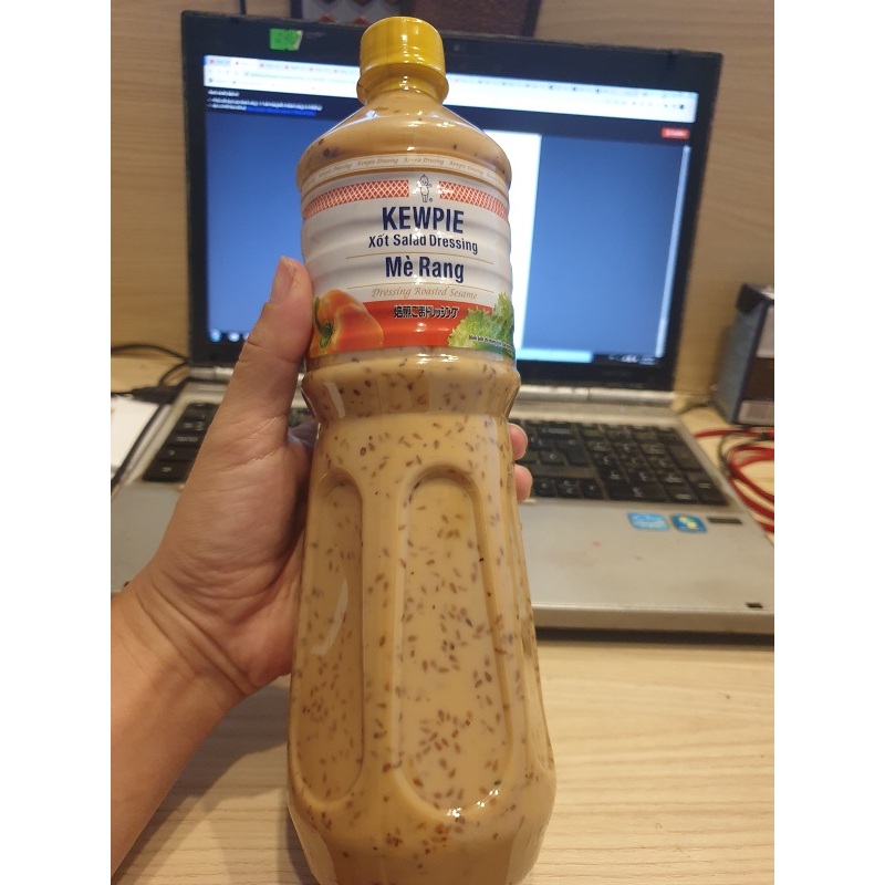 Nước sốt mè rang KEWPIE chai 1 Lít (Xốt salad Dressing)