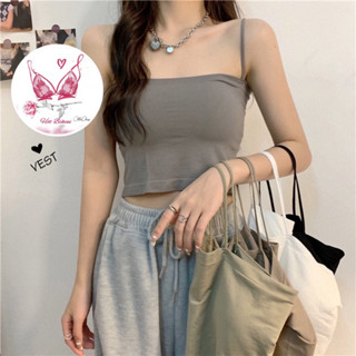 Áo Bra Nữ 2 Dây Mảnh Dáng Lửng Có Đệm Ngực Trend Mới 2066 { A208 }