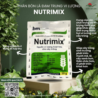 Phân bón lá đạm trung vi lượng - nutrimix - 20g