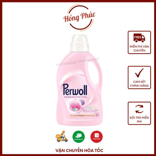 Nước giặt giữ màu quần áo Perwoll 1.35l màu hồng dùng cho đồ len