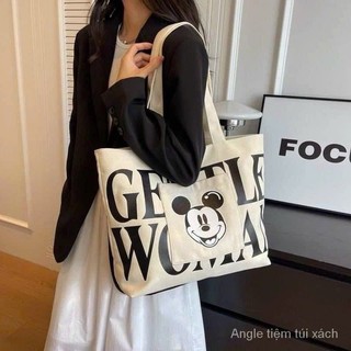 Túi vải tote in hình mickey
