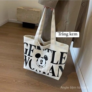 Túi vải tote in hình mickey
