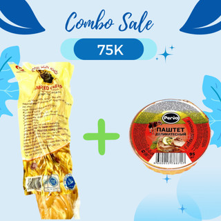 Phomai hun khói 100g và pate bò 95g