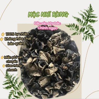 Mộc nhĩ rừng - nấm mèo khô,đã nhặt sạch chân 100gr-500gr