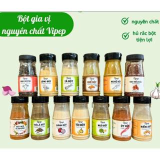 Bộ Sản Phẩm Gia Vị Vipep, gia vị nấu ăn hành bột, tỏi bột, ớt, ngũ vị hương, tiêu, quế, sả bột...