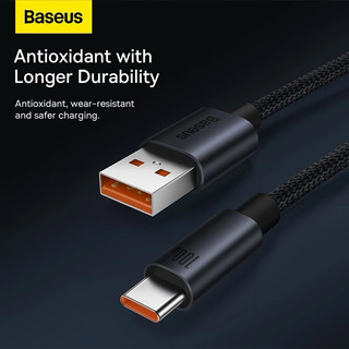 Cáp sạc BASEUS 100W USB Type C cho Huawei Honor