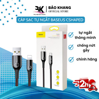 Cáp sạc tự ngắt chính hãng Baseus Cshaped sạc nhanh 12w cho IP - phukienbaokhang