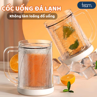  Cốc Uống Nước Làm Lạnh 2 Lớp Tích Hợp Làm Đá Lạnh Cốc Uống Bia Giữ Nhiệt Vĩnh Cửu Không Tan Đá 