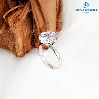 Nhẫn nữ đính 1 viên đá 6li, 8li, 10li