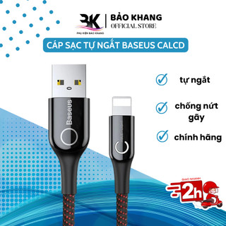 Cáp sạc tự ngắt điện thông minh Baseus CALCD dành cho iphone - phukienbaokhang