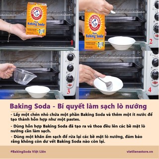 Combo 2: Bột Đa Năng Arm&Hammer Baking Soda 500g Scratchless Cleaning