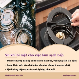 Combo 2: Bột Đa Năng Arm&Hammer Baking Soda 500g Scratchless Cleaning