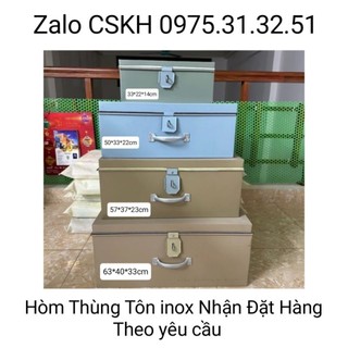 Hòm tôn thùng đựng đồ giá rẻ