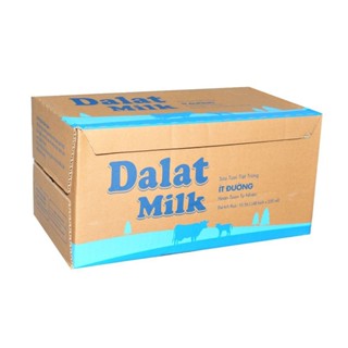   HSD T4-2026  Thùng 24  48 Bịch Sữa Tươi Tiệt Trùng Ít Đường Dalat Milk 220ml. 