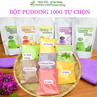 Set làm Pudding Trứng, Socola, Matcha, Dâu, Khoai Môn - Sản phẩm chính hãng Tiệm Trà Hoàng Tâm.