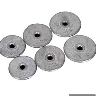 Chì Nón chuyên dùng câu mồi gạch, Giá rẻ 20g-30g-50gam . chì neo lõi sứ 30g-50gam