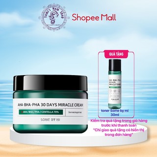 Kem Dưỡng Some By Mi A Giảm Mụn AHA-BHA-PHA 30 Days Miracle Cream 60g