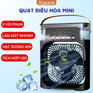 2024 XIAOMI Quạt điều hoà mini USB, 5 vòi phun dung tích bình chứa nước 600ml quạt hơi nước để bàn 3 chế độ gió COD