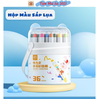  Hộp Màu Sáp Lụa Màu Dầu An Toàn Không Dính Bẩn Tay Có Tay Cầm An Toàn  SILKY CRAYON  Tiệm Nhà Sóc 