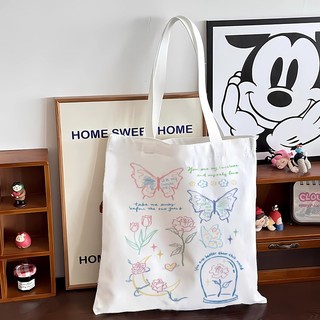 Túi Vải Canvas Đeo Vai Phong Cách Hàn Xinh Xắn
