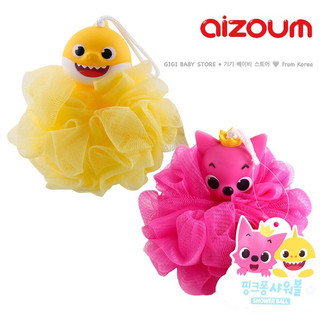 Bông tắm trẻ em tạo bọt mềm mịn Pinkfong Baby Shark cho bé từ 3 tuổi