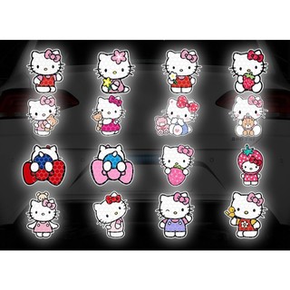 🌸 sticker decal phản quang cảnh báo dán xe, nón bảo hiểm
