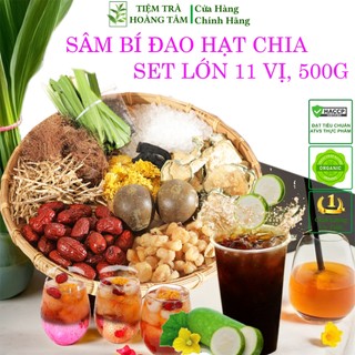  Sâm bí đao hạt chia 11 vị 500 Gram nấu 10 lít nước - Công thức gia truyền sản phẩm chính hãng Tiệm Trà Hoàng Tâm 
