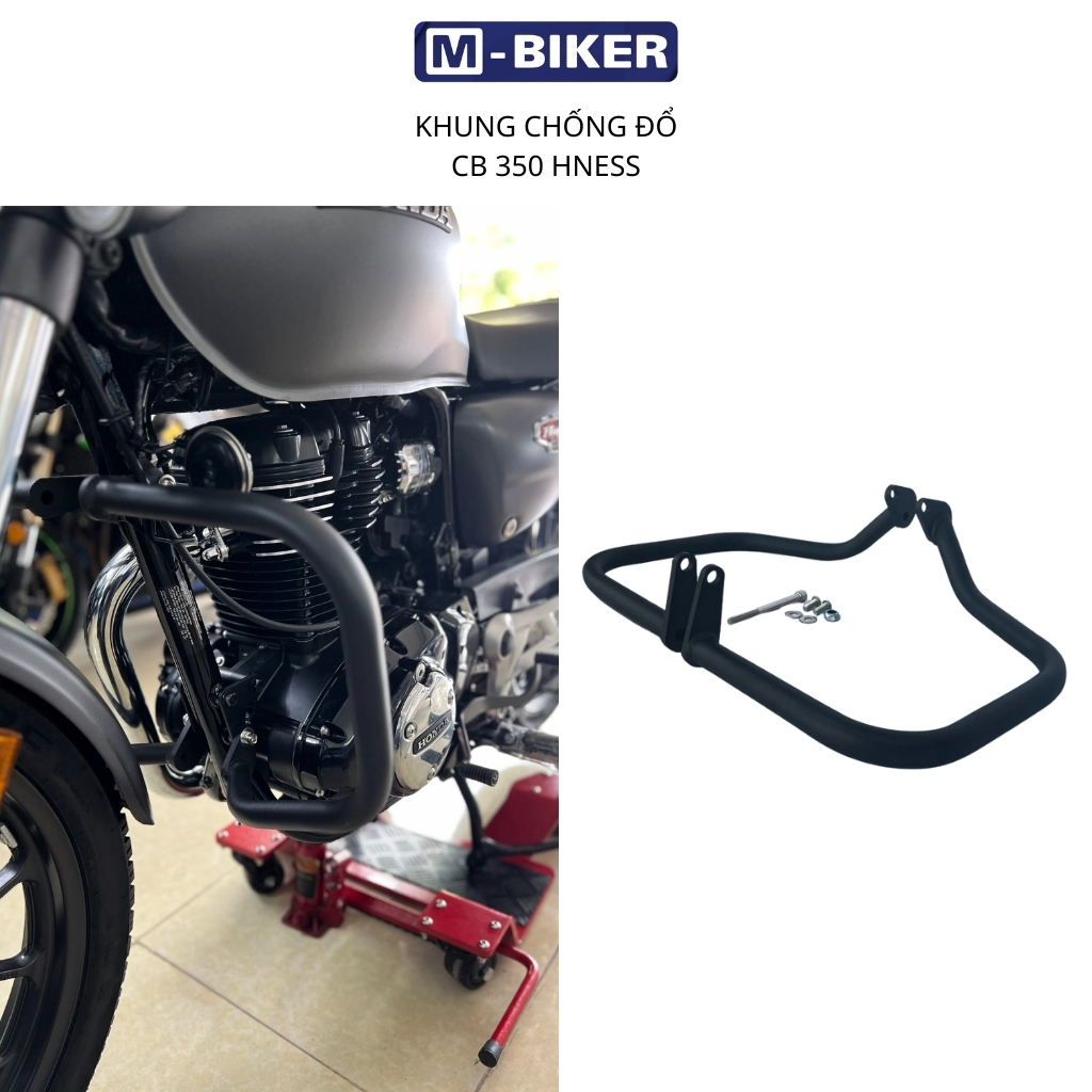 [ Chính hãng ] Chống đổ cb350.Khung chống đổ cb350.Chống đổ xe honda cb350 uốn cnc sơn tĩnh điện.