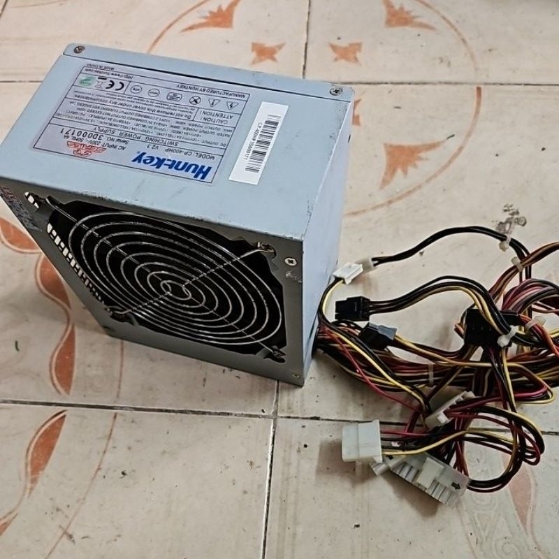 Nguồn Huntkey công suất thực 400W fan 12 nguồn phụ 6 pin - Nguồn máy tính Huntkey CP-400HP | CP-400H