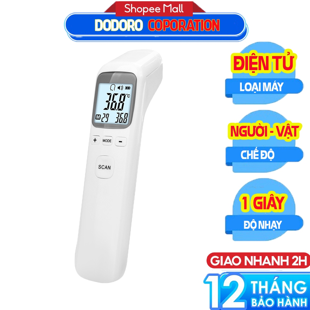 [VỪA MỞ BÁN] Nhiệt kế điện tử hồng ngoại DODORO F1803 Bảo Hành 1 Năm