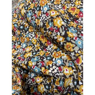 1m8 vải lụa Nhật hoa vàng mềm mát giản nhẹ màu khổ 1m5