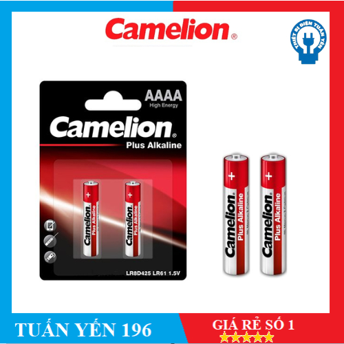 Pin 4a pin AAAA Plus Alkaline (1,5V) Camelion, Pin 4A LR8D425 LR61( 2 viên/ vỉ)