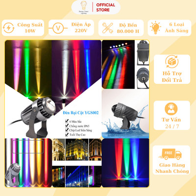 Đèn Rọi Cột,Rọi Cây,Rọi Tường Chống Nước Energy Green Lighting YGS002 - Chiếu Điểm Ngoài Trời