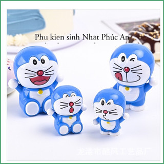 Sét 4 con Mèo Doraemon nhựa trang trí bánh kem, phụ kiện trang trí bánh sinh nhật