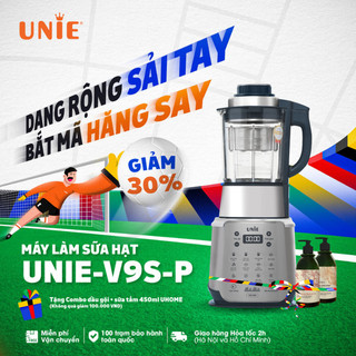  Máy Làm Sữa Hạt Unie V9S PRO Công Nghệ Cải Tiến Công Suất 1800W Dung Tích 1.75L Bảo Hành Chính Hãng 24 Tháng. 