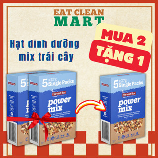  Hạt dinh dưỡng vegan Không Gluten mix trái cây sấy khô Power Mix Harvest Box hộp 135g 