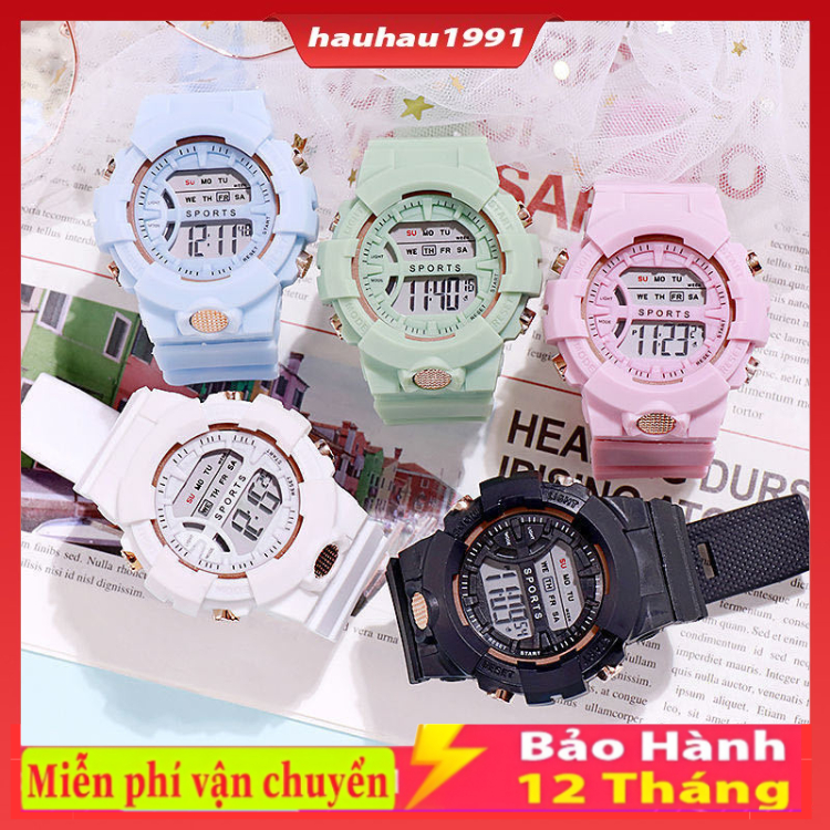 Đồng hồ điện tử nam nữ Sport mẫu 2 dây nhựa cực hot
